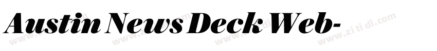 Austin News Deck Web字体转换